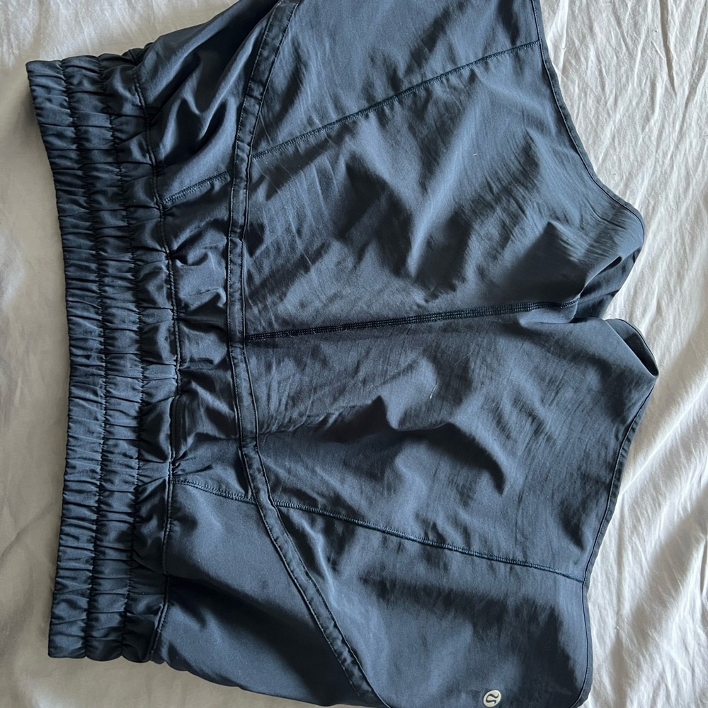 Lululemon Navy Track That Shorts
